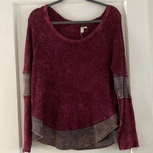 Free People Long Sleeve Top Size Medium